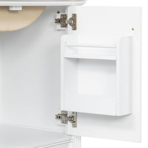 Freestanding Vanity With 1 Drawer & 2 Soft Close Doors With Door Mounted Storage