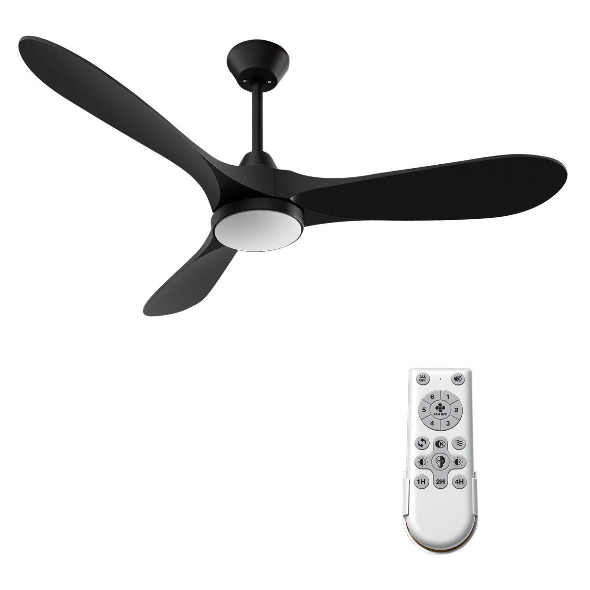 Ceiling Fans with Lights and Remote Control, 52 Inch