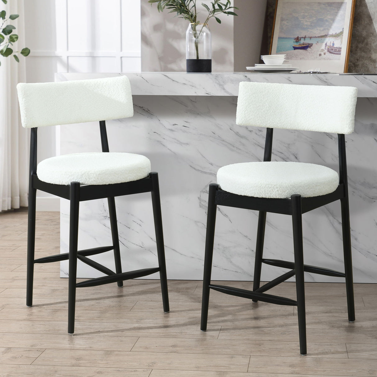 Mid Century Modern Counter Stools, Fabric Upholstered Chairs - Best Buy Furniture