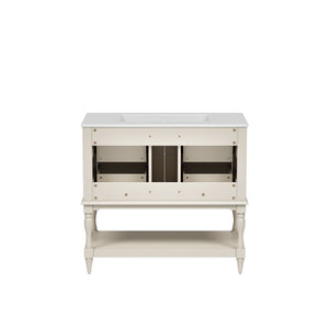 Bathroom Vanity Cabinet With Undermount Sink, 4 Drawer Set
