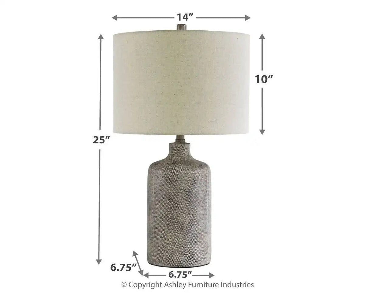 Linus - Ceramic Table Lamp - Antique Black - Best Buy Furniture
