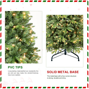 9FT Christmas Tree with 2435 Tips and 700 Warm Lights