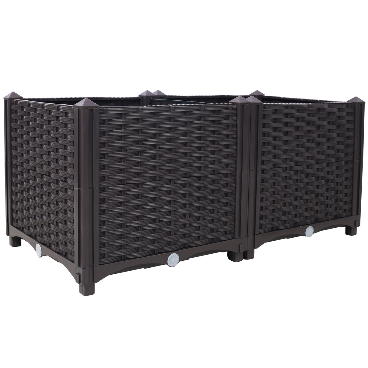 Deep Raised Garden Bed Plastic Planter Boxes