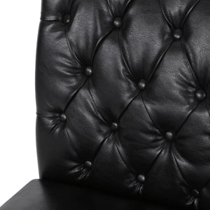 Broxton - Tuft Dining Rolltop Chairs With Button Tufted Backrest (Set of 2)