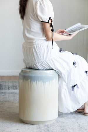 Florence Reactive Glaze Ceramic Garden Stool