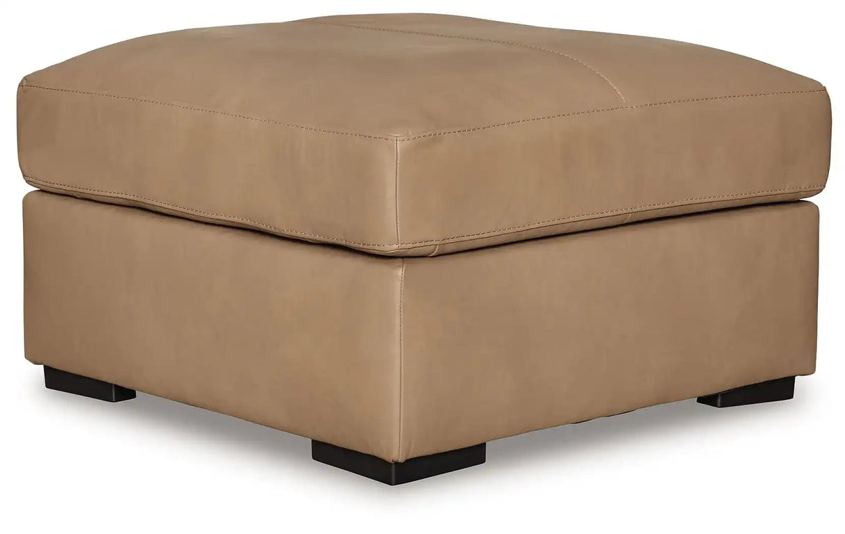Bandon - Oversized Accent Ottoman - Toffee - Best Buy Furniture