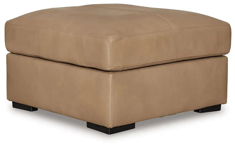 Bandon - Oversized Accent Ottoman - Toffee - Best Buy Furniture