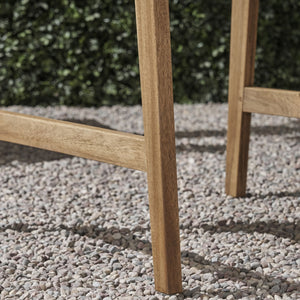 Outdoor Weather Resistant Acacia Wood Adirondack Dining Chairs (Set of 2)