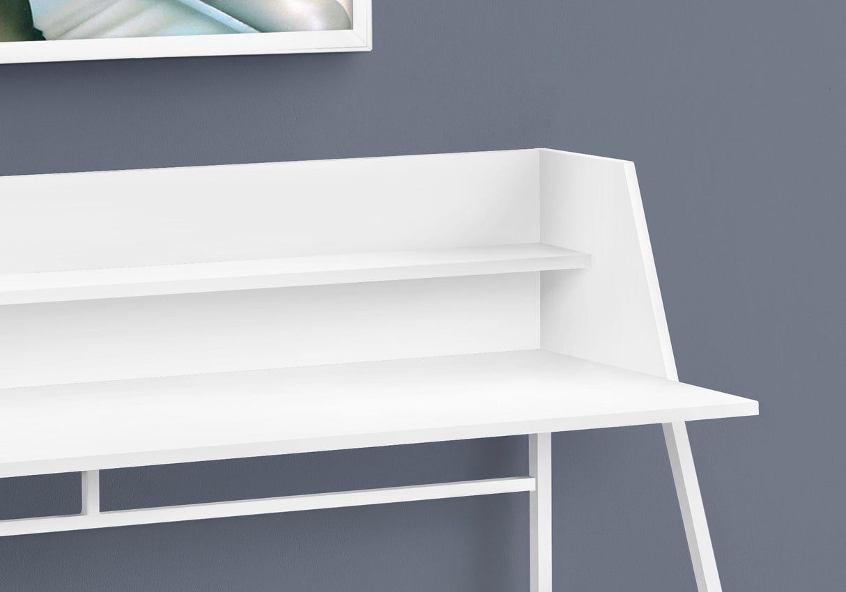 Computer Desk For Home Office, Laptop, Storage Shelves, Marble Look Contemporary & Modern - Best Buy Furniture