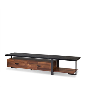 Elling - TV Stand - Walnut / Black - Best Buy Furniture