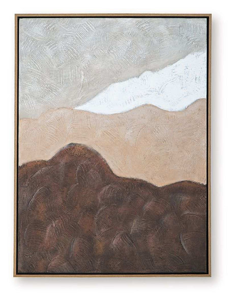 Fanthorne - Wall Art - Tan / Brown / White - Best Buy Furniture