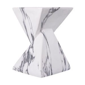18.5"H Modern Outdoor Concrete Side Table