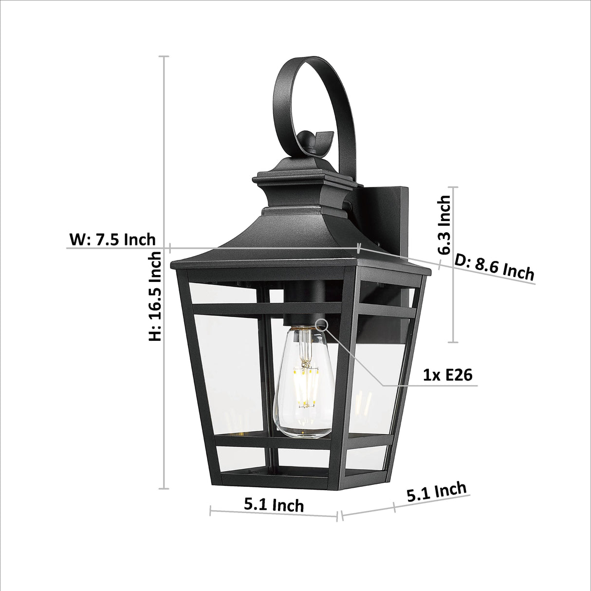 Large Outdoor Wall Lights for House