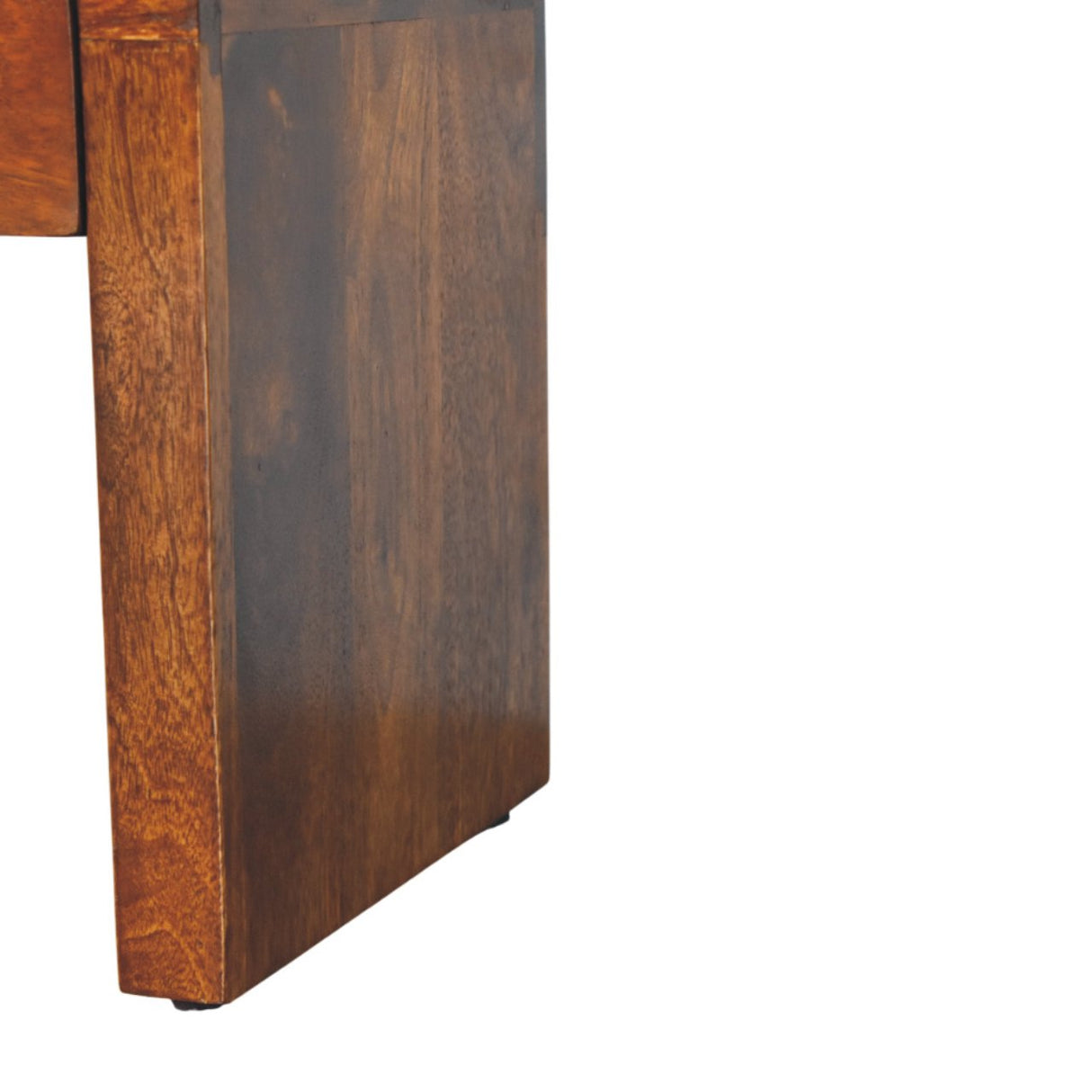 Mini Darcy Chestnut Nightstand with Curved Edges, 1-Drawer