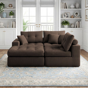 Corner Chaise L-Shaped Sectional Sofa Bed