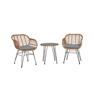 Antibes - 3 Piece Outdoor Patio Conversation Set