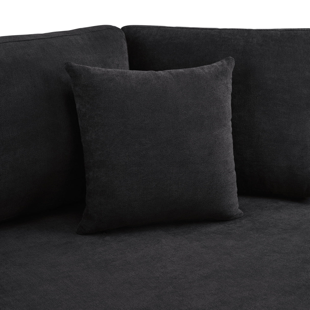 Modern 3 Seater Upholstered Sofa With Curved Design