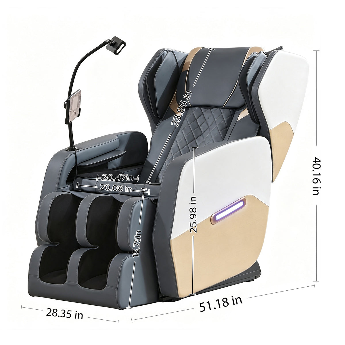 2026 Massage Chair Recliner with Zero Gravity and Full Body Air Pressure