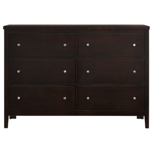 Wedgewood - 6 Drawers Dresser - Cappuccino