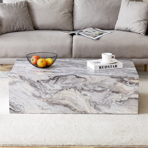 Elegant Grey Stone Pattern Coffee Table