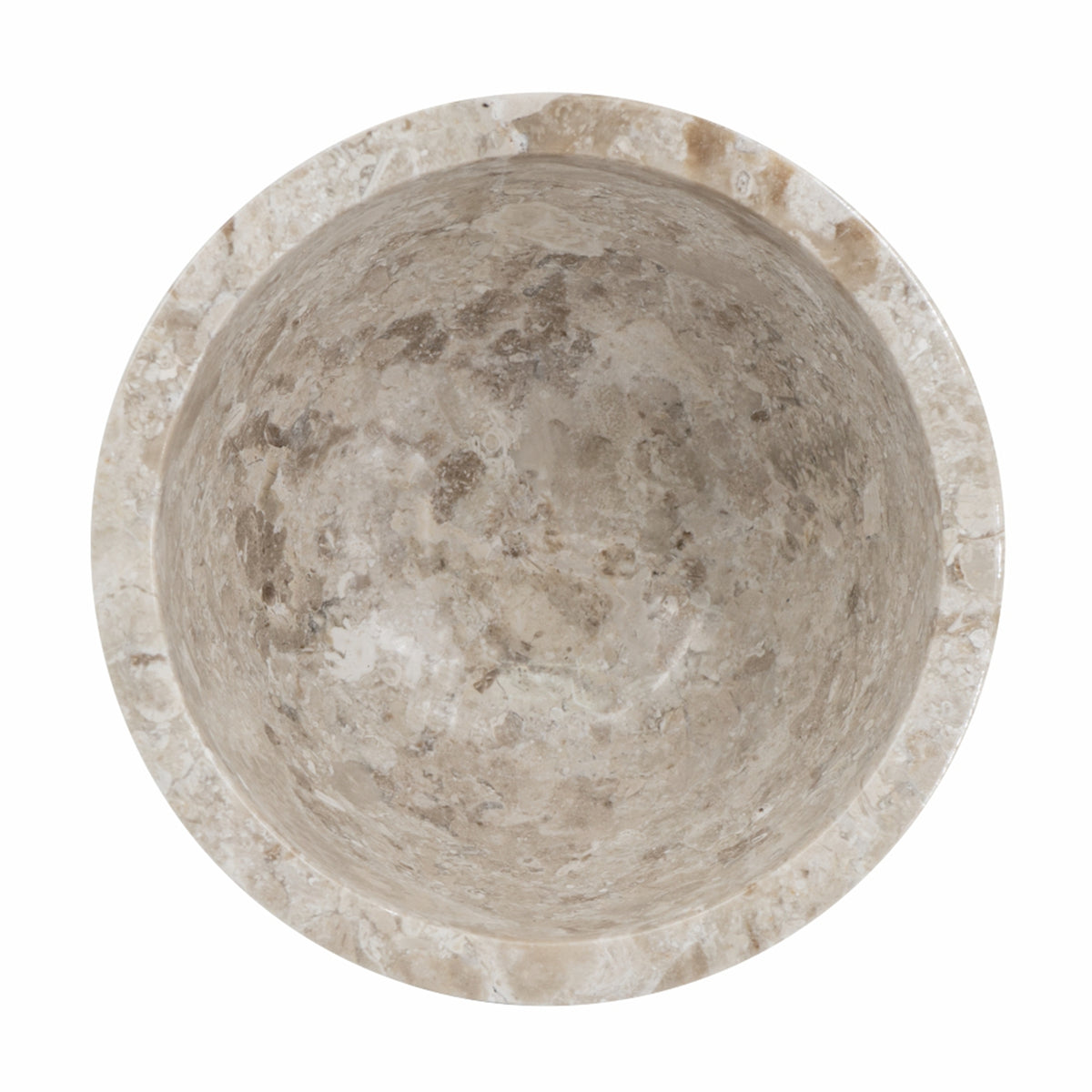 D6x6" Round Marble Pedestal Bowl