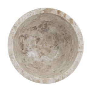 D6x6" Round Marble Pedestal Bowl