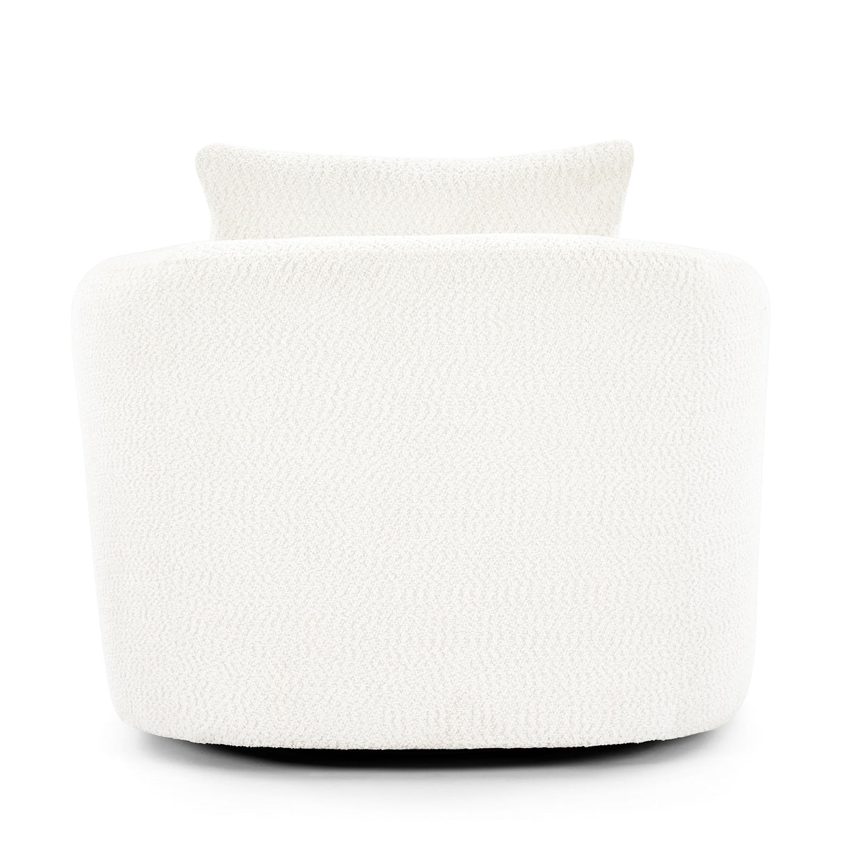 360° Swivel Barrel Sofa Chair With Throw Pillow, Upholstered Accent Chair