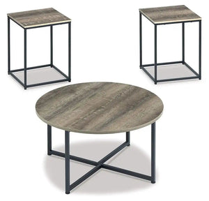 Wadeworth - Occasional Table Set (Set of 3) - Brown / Beige - Best Buy Furniture