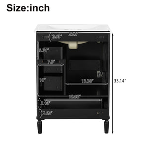 Traditional Bathroom Vanity Set With Soft Close Doors