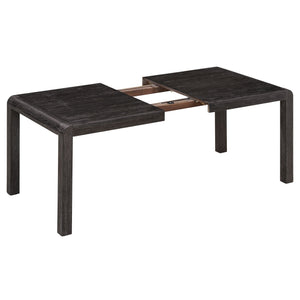 Extendable Dining Table Set With 4 Upholstered Chairs And 1 Bench