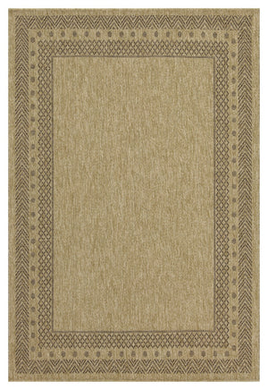 Earth GC_NTL1007 Jute/Mocha Indoor/Outdoor Area Rug