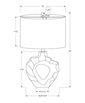 Lighting, Table Lamp, Modern - Cream