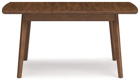 Lyncott - Rectangular Dining Room Butterfly Extension Table - Brown - Best Buy Furniture