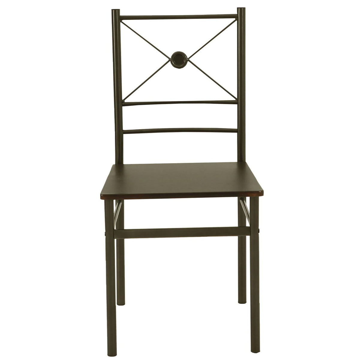 5 Piece Rectangle Dining Set With Tubing Base