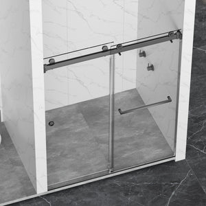 Frameless Shower Door - Double Sliding Design