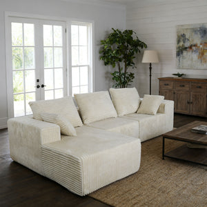 Corner Combination Sofa Sectional Couch With Soft Fabric