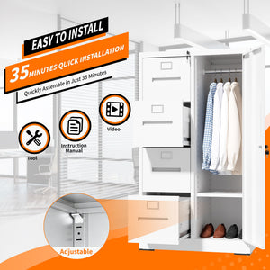 Storage Vertical Filing Cabinet With Lock