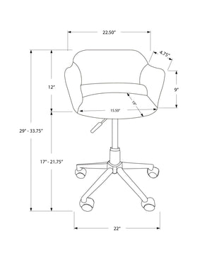 Office Chair, Adjustable Height, Swivel, Ergonomic, Armrests, Contemporary - Best Buy Furniture