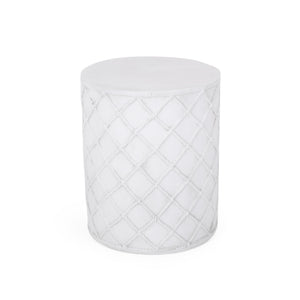 End Table, Outdoor - Antique White