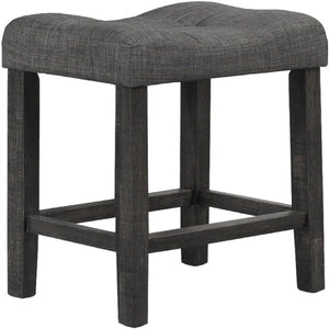 Transitional Counter Dining Set With 4 Tufted Stools