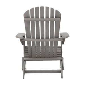 Oversize Outdoor Folding Adirondack Chair, Patio Chair For Garden