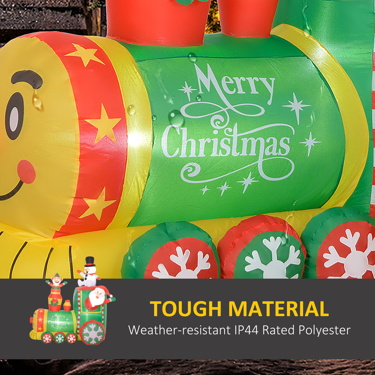Outsunny 5.9' Christmas Inflatables Train