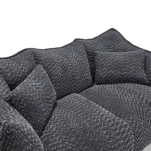 Comfortable Dual Beanbag Chair With High Resilience Foam Core For 2 People