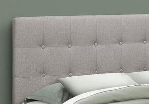 Queen Size, Bed Headboard Only, Upholstered, Durable Construction - Gray - Best Buy Furniture
