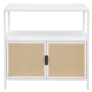 Kenneth - 2 Door Radio Weave Accent Cabinet - White