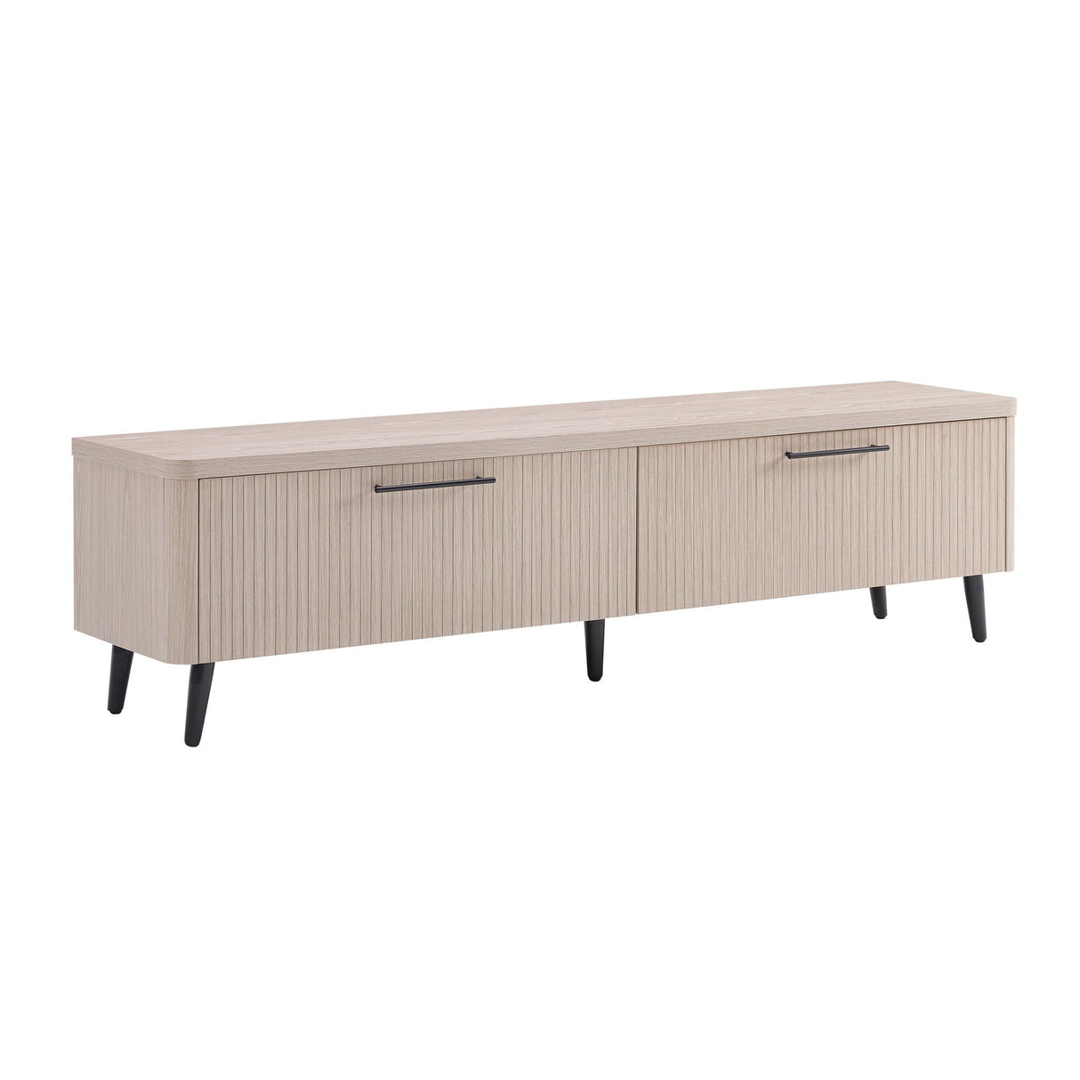 Jodie - Fluted TV Stand - Oak