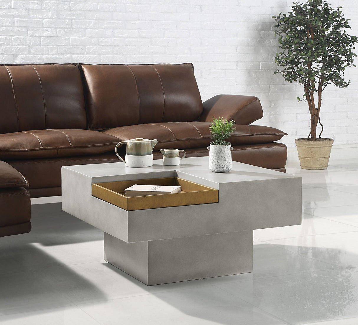 Kailano - Weathered Table - Gray - Best Buy Furniture