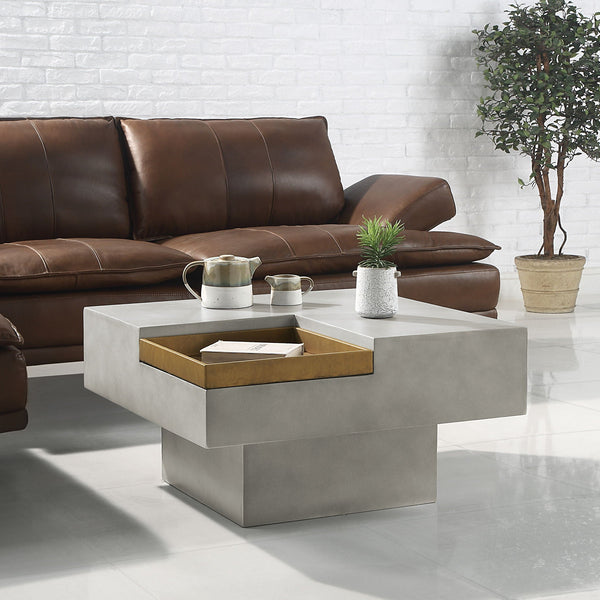 Kailano - Weathered Table - Gray - Best Buy Furniture