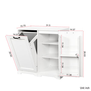 Laundry Cabinet with Tilt-Out Hamper