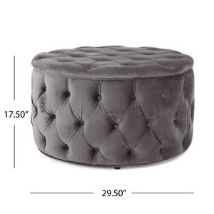 Modern Glam Ottoman Velvet - Best Buy Furniture
